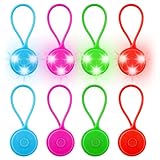 Aicharynic LED Blinklicht Schulranzen, 8 Stück LED Reflektoren Kinder...