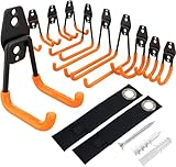 Kitmiido 12er Set Wandhaken für Garage | Schwerlast Doppelhaken | Platzsparende...