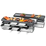 ROMMELSBACHER RC 1600 Raclette-Grill fun for 4+4 (Tischgrill, für 8 Personen,...