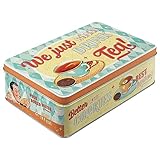Nostalgic-Art Retro Vorratsdose Flach, 2,5 l, Tea & Cookies Together –...