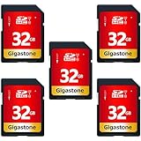 Gigastone 32GB SDHC Speicherkarte 5er-Pack, UHS-I U1 Klasse 10, bis zu 80...