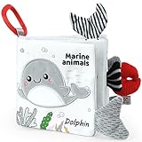 Vicloon Stoffbuch für Babys, Babybuch Knisterbuch Baby ab 0 Monate,...