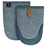 BONTHEE Ofenhandschuhe Mini Topfhandschuhe Baumwolle kochhandschuhe mit...