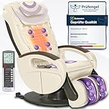 maxVitalis Shiatsu Massagesessel mit Wärmefunktion, Fernsehsessel rollbar,...
