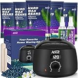 ANRUZ Waxing Set- Digital Wachswärmer Wachs Haarentfernung mit 500g...