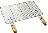 Edelstahl-Grillrost mit abnehmbaren Handgriffen 54 x 34 cm von Ihrem...