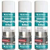 Hotrega H130920 Edelstahl-Pflegespray - Brillant - 3er Set