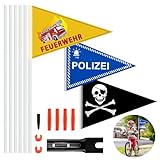IWTBNOA 3 Stück Fahrradwimpel für Kinder - Kinderfahrradfahne mit...