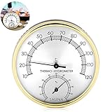 TaimeiMao Sauna Hygrometer, 2in1 Hydrometer Aussen Edelstahl Thermometer...