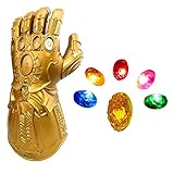 Thanos Handschuh mit LED Leuchten für Kinder Erwachsene Thanos Gauntlet mit...