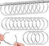45 Stück Stück Metall Vorhangringe Duschvorhang Ringe, 50mm Gardinenringe zum...