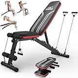 FLYBIRD Multifunktionale Hantelbank, 8-Fach Verstellbare Rückenlehne/3-Fach...