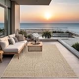 the carpet Kansas - robuster In- und Outdoor Teppich im natürlichen Jute-Look,...