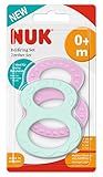NUK Beißring Set mit verschiedenen Oberflächen, ab 0 Monaten, 2 stück,...