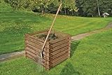 Mega Holz Holzkomposter KDI Braun 90 x 90 x 70 cm Steckkomposter mit 567 Liter...