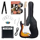 Rocktile Banger's Pack Komplettset E-Gitarre Sunburst (Verstärker, Tremolo,...