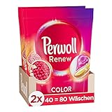 Perwoll Renew Caps Color & Faser Waschmittel (80 Wäschen), sanft reinigende...