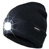 COTOP Mütze mit licht, Herren Wintermütze led, Weich Laufmütze Damen, Unisex...