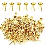 LXUEJIE 200 Stück Mini Brads Musterbeutelklammern, Rundkopfklammern...
