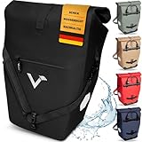 Valkental® Große & wasserdichte Gepäckträgertasche [28L] Abschließbare...