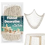 Fischernetz Deko Mesh Outdoor - Sukh Fischer Netz Maritim Fischernetz Netz...