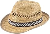 Farmer – Erntehelfer Strohhut für Damen & Herren | Leichter Trilby Sommerhut...