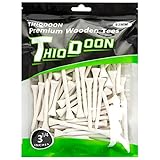 THIODOON Golf-Tees,83mm weniger Reibung, Holz-Tees, Training für Golfspieler,...