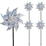 ERBO 5 Stück Windrad Vogelabwehr Taubenabwehr, Windrad Garten, Reflektierende...