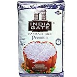 INDIA GATE Premium Basmati Reis – Feiner, aromatischer Langkornreis aus...