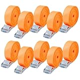 10 Stück Spanngurt,Zurrgurt,25 mm x 4 m,Spanngurte mit...