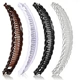 4er Set Bananen-Haarklammern – Dekorative Haarschmuck-Spangen für langes Haar...