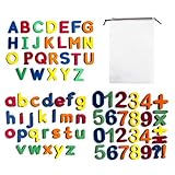 79 Stück bunte magnetische Alphabet-Zahlen, Spielzeug, Alphabet-Spielzeug,...