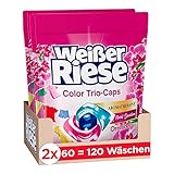 Weißer Riese Color Trio-Caps Aromatherapie Orchidee (120 Waschladungen), Color...