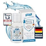 100ml PUR & SICHER *ohne* Chlor Wasseraufbereiter Trinkwasser – Inaktiviert...