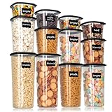 Cozary Vorratsdosen Set – 12 luftdichte Vorratsdosen mit Deckel (je 2x 0.36L...