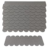 32PCS Wasserdicht Dachschindeln Selbstklebend,Dachpappe Für Vogelhaus,Mini...