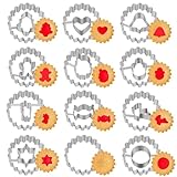 Ausstechformen Weihnachten Ausstecher 12 Stück, Nifogo Linzer Ausstecher,...