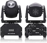 UKing LED Moving Head Beams DMX Lichteffekt Mini LED Pinspot Licht RGBW 11/13 CH...