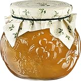 Food-United HOLUNDERBLÜTEN-GELEE naturrein 640g im stilvollen Dekorglas von...