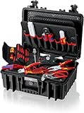 KNIPEX Werkzeugkoffer 'Robust23' Elektro 25-teilig 370 mm, 00 21 35