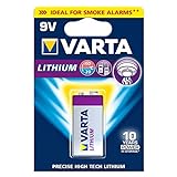 2er Set Batterie Lithium 9-Volt Block Varta (6122) - Professional Lithium