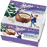 Milka Snowballs Milchcréme 1 x 112g I Gefüllte Weihnachtsschokolade...