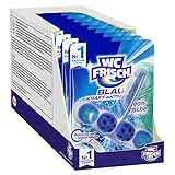 WC FRISCH Blau Kraft-Aktiv Ozeanfrische, WC-Reiniger und Farbspüler, 10er Pack...
