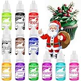Lebensmittelfarbe – Hoch Konzentrierte Lebensmittelfarben Flüssige, 12 Farben...