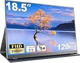 CUIUIC Portable Gaming Monitor 18,5 Zoll 120Hz, Tragbarer Laptop Full HD IPS...