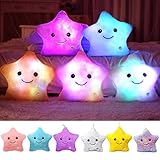 Kyduu Leuchtkissen, Kissen Stern led, Leuchtende Kinder Kissen, Sterne Kissen,...