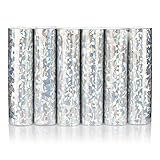 KarneLux Luftschlangen 'Silber Glitzer Metallic' - Partydekoration für...