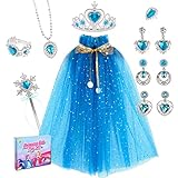 TUEHUTDE Prinzessinnenumhang Set, 12 Stück Prinzessin Kostüm Mädchen mit...