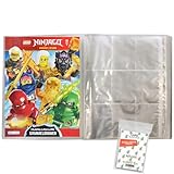 Bundle mit Lego Ninjago Serie 9 Trading Cards - 1 Leere Sammelmappe + Exklusive...