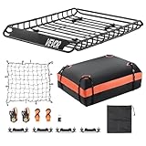 VEVOR Dachgepäckträgerkorb Autodachkorb (1300 x 910 x 105 mm) universeller...
